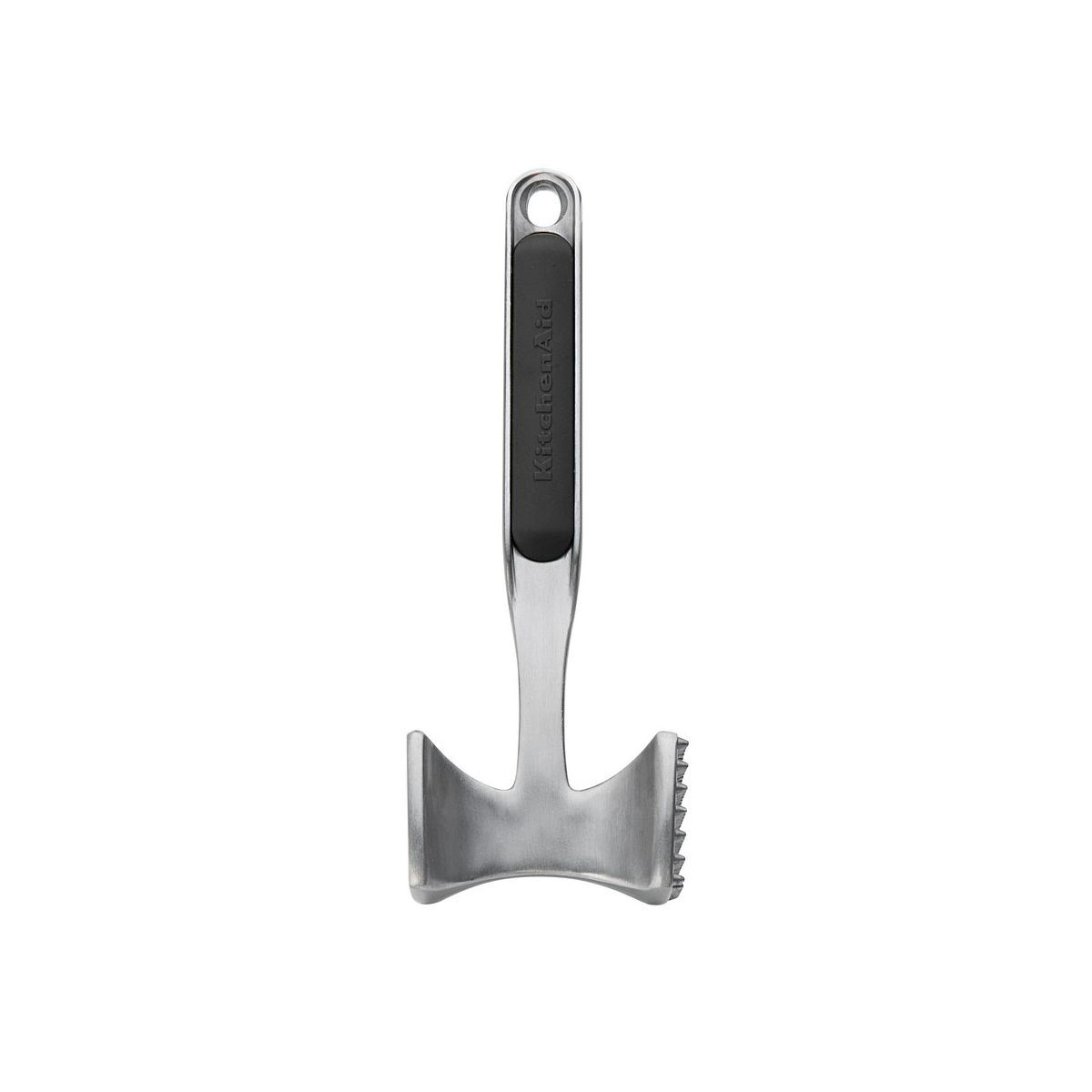 KitchenAid Aluminum Meat Pounder: Black Hand Wash Meat Tenderizer Mallet, 9.45" Height, 3.35" Width
