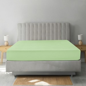 Microfiber Fitted Sheets Deep Pocket Up to 16-Inch , Ultra Soft , Easy Fit , Hypoallergenic Fitted Bed Sheets - Lux Decor Collection - 1 of 4