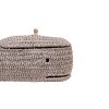 Storied Home Bankuan Rope Whale Box: Nautical Storage Basket with Lid, Bangkuan Grass, Coastal Decor - 4 of 4