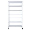 7 Tier Metal Storage Shelves Wire Shelving Unit, 2450Lbs Capacity, Heavy Duty Adjustable Storage Rack With Leveling Feet, Wheels & Shelf Liners - 4 of 4