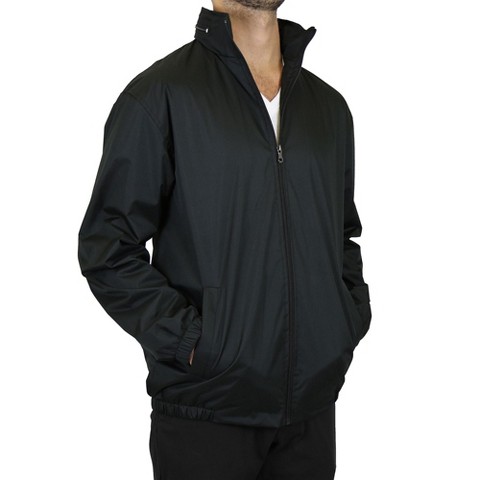 Galaxy By Harvic Galaxy Men’s Fleece Lined Windbreaker Jacket Coat With Tuck In Hood
