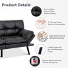 Dyonery 71" Convertible Futon Sofa Bed,Modern Memory Foam Futon Couch with Detachable Cushion,Adjustable Backrest & Armrest - 3 of 4