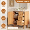 Gulches 30 Inch Farmhouse Bathroom Vanity Ceramic Sink 3 Drawers Soft Closing Door MDF Stainless Steel Hardware Pre Drilled 3 Hole - 4 of 4
