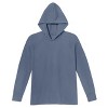 City Threads Men's Medium-Weight Long Sleeve Hooded Tee with Cuffs - 100% Cotton - USA-Made - 2 of 4