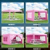 10×10 FT Gazebo, Portable Folding Canopy with Removable Sidewalls, UV-Resistant Gazebo, Gazebo with Weight Bag and Carry Bag-Coolbibila - 2 of 4