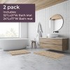 Lavish Home 2-Piece Chenille Memory Foam Bathroom Rugs Set - 2 of 4