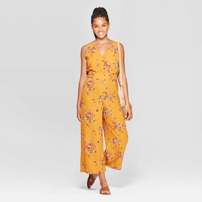 Target yellow jumpsuit on sale