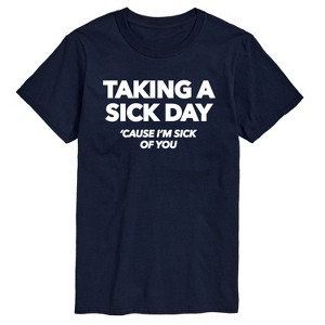 Men's - Instant Message - Taking A Sick Day Short Sleeve Graphic T-Shirt - 1 of 4