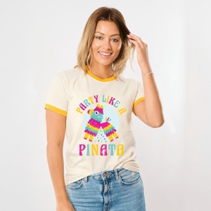 Simply Sage Market Party Like A Pinata Ringer Tee - 1 of 4