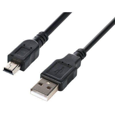 USB 5-Pin Mini-B to USB-C Cable, USB 2.0, 6 ft.