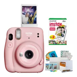 Fujifilm Instax Mini 11 Instant Film Camera (Blush Pink) with Mini Film Bundle