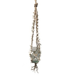 Beachcombers 27" Rope & Shell Hanging Planter Coastal Beach House Décor - 1 of 1