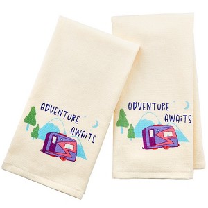 Adventure Awaits Set of 2 Hand Towels - 1 of 3