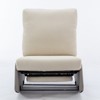 24.8"W Modern Corduroy Upholstered Rocking Chair Recliner with Footrest, Soft Padded Rocker for Nursery, 4Q- ModernLuxe - 4 of 4