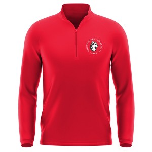 Campus Lab Northeastern University Adult Men's Active Sport 1/4 Zip Pullover Left Chest Logo - 1 of 4