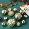 Aoibox 36 Piece Shatterproof Christmas Ball Ornaments Set Multi Size 18 Small 12 Medium 6 Large Gold for Tree Wreath Decor - 4 of 4