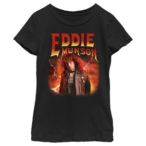 Girl's Stranger Things Eddie Munson Metalhead T-Shirt - 1 of 4