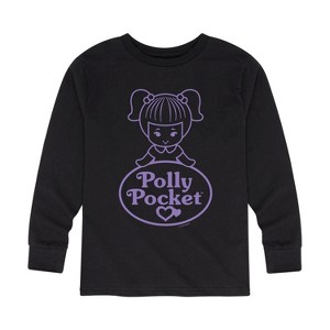 Boys' - Polly Pocket - Logo And Doll Long Sleeve Graphic T-Shirt - 1 of 3