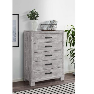 NicBex Modern 5-Drawer Dresser Wooden Storage Cabinet with Spacious Drawers Dresser for Closet for Bedroom, Living Room, Hallway - 1 of 4