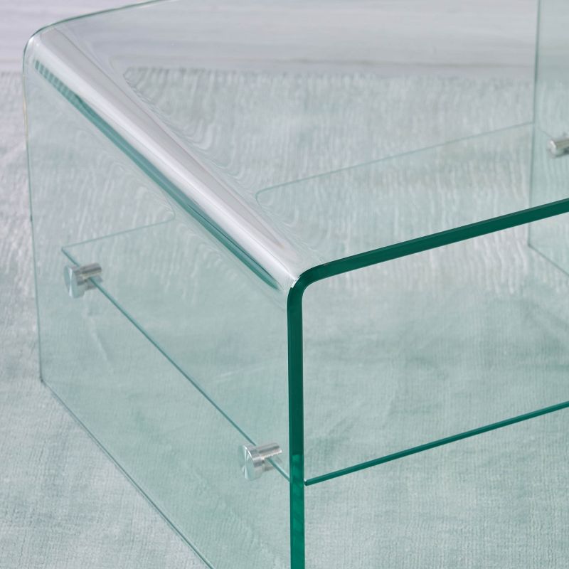 Ramona Glass End Table Clear - Christopher Knight Home, 5 of 8