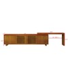 BEAFUP 63" Mid-Century Modern Extendable TV Stand for TVs up to 75", Farmhouse Cabinet for Living Room with Storage & Adjustable Panel, Brown Ebony - 3 of 4