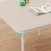 3-Piece Folding Upholstered Table and Chair, Square Card Table and Chair Set with Pu Soft Cushion, Children's Activity Table and Chairs Set - 4 of 4
