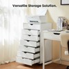 Bestier Black Storage Cabinet 7 Drawers 15.75 inch. Dressers with Wheels Mobile Organizer Drawers for Office, Bedroom, Home - 3 of 4