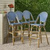 Christopher Knight Home Kinner Outdoor Aluminum 29.5 Inch French Barstools (Set of 4) - 2 of 4