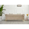 Hybition 84.6" Velvet Chesterfield Button-Tufted Sofa for Living Room - 4 of 4