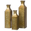 Uniquewise Decorative Antique Style Metal Bottle Shape Gold Floor Vase for Entryway, Living Room or Dining Room, Centerpiece, Elegant Statement Piece - 2 of 4