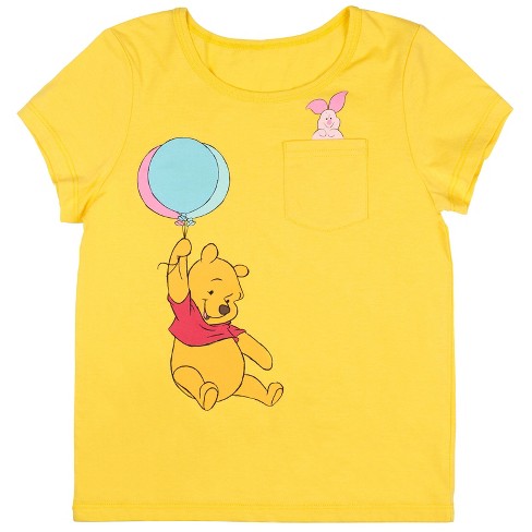 Disney Yellow Winnie Pooh : Girls T-shirt Toddler 4t Pooh The Target Graphic