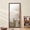 LOVMOR Modern Full Length Mirror, Full Body Mirror, Free Standing or Leaning or Wall-Mounted Mirror for Living Room, Bedroom - 2 of 4