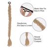 Alilang 24 Inch Long Braided Ponytail Hair Extension with Elastic Band Natural Synthetic Braid - 3 of 4