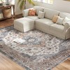 HOMCOM Area Rug, Vintage Machine Washable Rug, Non-Slip Floor Carpet for Living Room, Bedroom, Dining Room, Home Office - 4 of 4