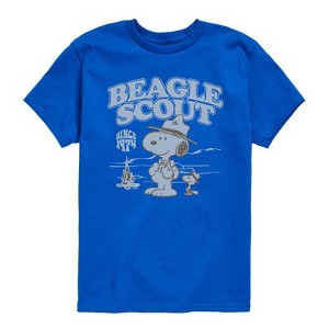 Boys' - Peanuts - Scout Fire Short Sleeve Graphic T-Shirt - 1 of 4