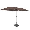 Ainfox 13ft Outdoor Patio Umbrella with Solar Lights and Round Umbrella Base - 4 of 4