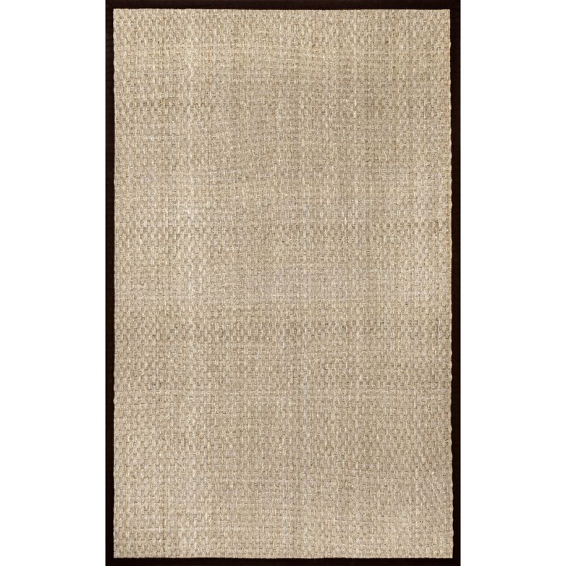 nuLOOM Hesse Checker Weave Seagrass Area Rug, 1 of 9
