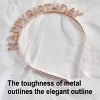 Evo Bytes Rose Gold Happy Birthday Rhinestone Headband, Gorgeous for Party & Baking - 3 of 4