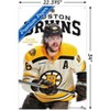 Trends International NHL Boston Bruins - David Pastrnák Feature Series 24 Unframed Wall Poster Print Clear Push Pins Bundle 22.375" x 34" - 3 of 4