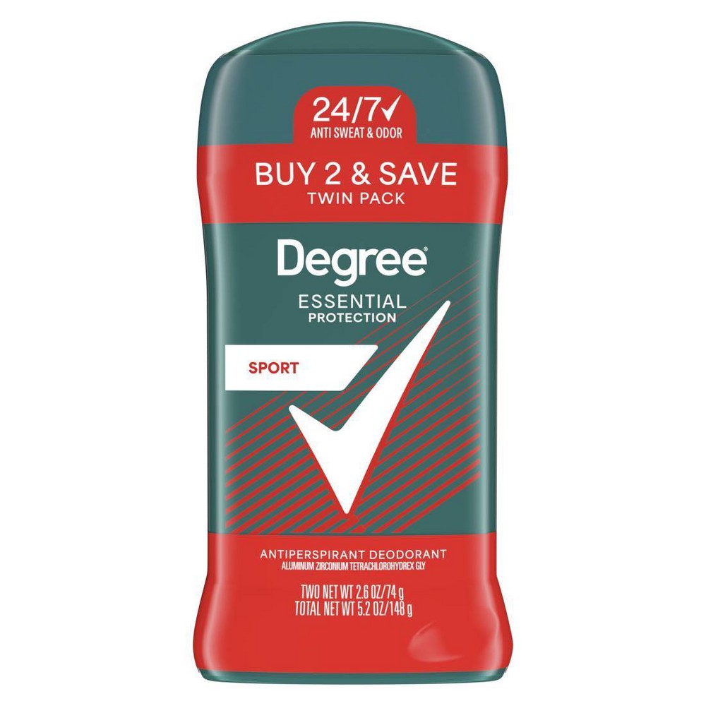 Degree Men's Antiperspirant & Deodorant Stick Twin Pack - Sport - 2.6oz/2pk