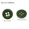 Unique Bargains Resin Snap Fastener Round Flat 4-Hole Sewing Buttons 10 Pcs - 2 of 4