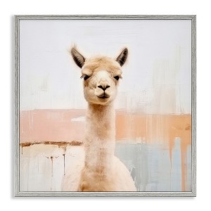 Stupell Industries Rustic Llama Portrait, 12" x 12" - 1 of 4
