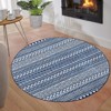 TROPOW Washable Area Rugs, Vintage Oriental Rug, Low Pile Stain Resistant Carpet with Non-Slip Backing, Stain Resistance Rug for Bedroom Dining Room - 2 of 4