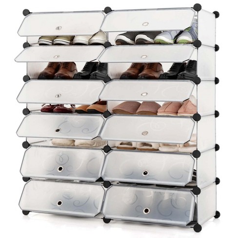 Multi-layer Stackable Shoe Rack Organizer New Space Saving Shoe Storage  Organizer Shelf Box for Entry Door Plastic Shoes Cabinet