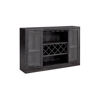 Bar Cabinet with Curved Glass Doors - Jill Zarin