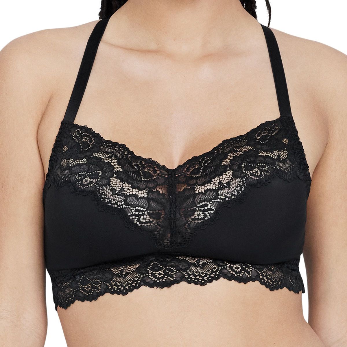 Skarlett Blue Women's Goddess T-Back Busty Lace Bralette 335213
