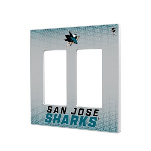 NHL Western Conference Teams Linen Hidden-Screw Light Switch Plate for Double Rocker - 1 of 4