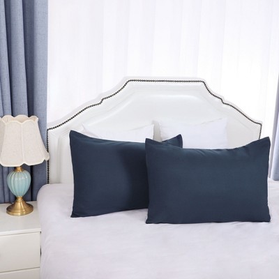 2 Pcs Travel 14"x20" 1800 Microfiber with Envelope Closure Pillowcase Navy - PiccoCasa