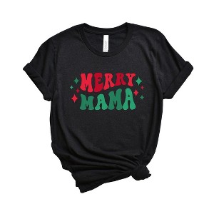 Simply Sage Market Women's Merry Mama Stars Short Sleeve Graphic Tee - 1 of 4