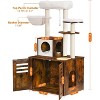 Heybly Wood Litter Box Enclosure Cat Tree - 3 of 3